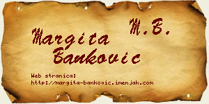 Margita Banković vizit kartica